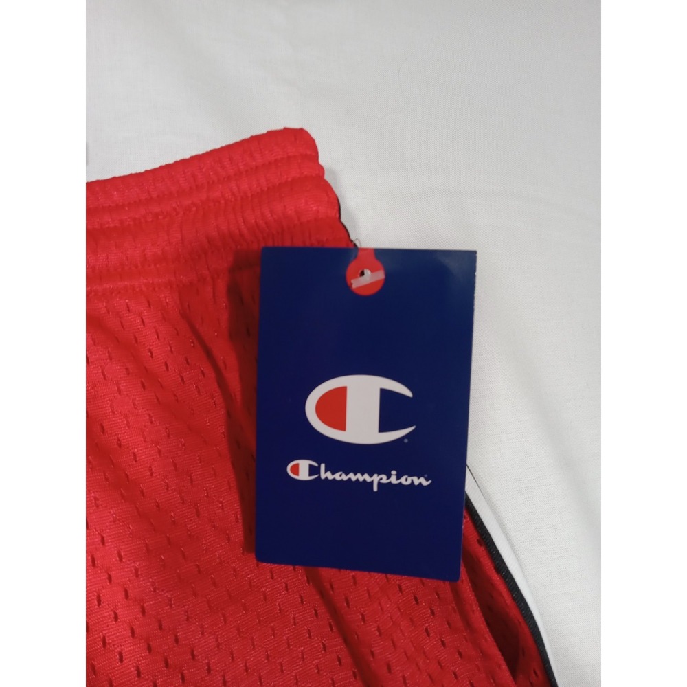 Champion Workout LaCrosse Shorts‎ Men 2XB Red Black White - Picture 5 of 10